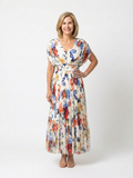 Savannah | Abito midi smanicato drappeggiato
