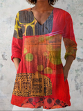 Indira | Blusa lunga con scollo a V