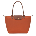 Longchamp Le Pliage – borsa shopper grande, Rosso mattone