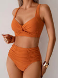 Nicoletta | Bikini Bandeau con Tessuto Arricciato