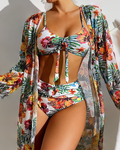 Glenda - Bikini con gonna floreale