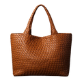 Lana – borsa shopper in pelle intrecciata a mano