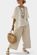 Drevon | Set in lino naturale
