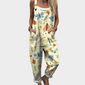 Comfortable Printed Dungarees