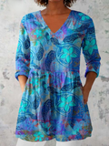 Lilia | Blusa lunga con scollo a V