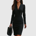 ARABELLA | ELEGANT V-NECK DRESS