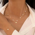 LAYERED HEART & PEARL JEWELRY SET