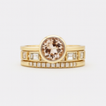 Colette – Gold Crystal Ring Set