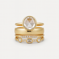 Vintage Gold Ring with Zirconia