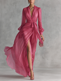 Daisy - Elegante abito lungo in chiffon