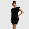 TAHLIA | MODERN GLITTER EVENING DRESS