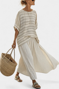 Westlyn | Set in lino a righe morbide