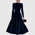 SOOPIE | ELEGANT NAVY BLUE & BURGUNDY WEDDING DRESS