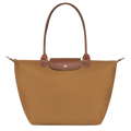 Longchamp Le Pliage – borsa shopper grande, Marrone chiaro