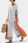 Marina | Elegante set in lino a righe