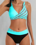 Mona - Bikini con stampa nei toni caldi