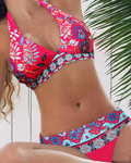 Neeltje - Bikini con fantasia floreale e geometrica