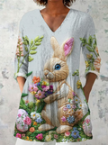 Marguerite | Long Blouse with V-Neck