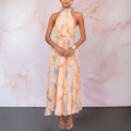 ESTHER | ABITO ALL'AMERICANA CON STAMPA AD ACQUERELLO